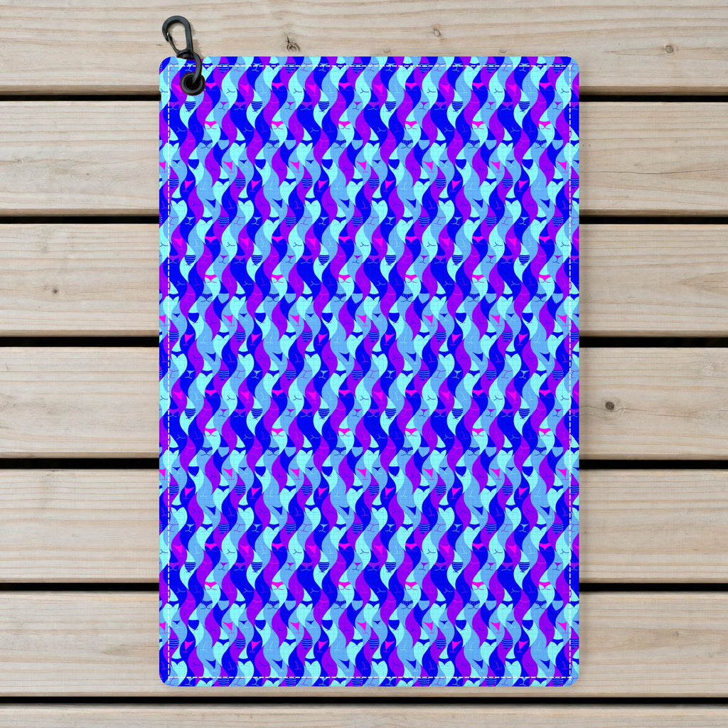 Cheek Peek Golf Towel - Laid Flat