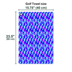Cheek Peek Golf Towel - Size Chart
