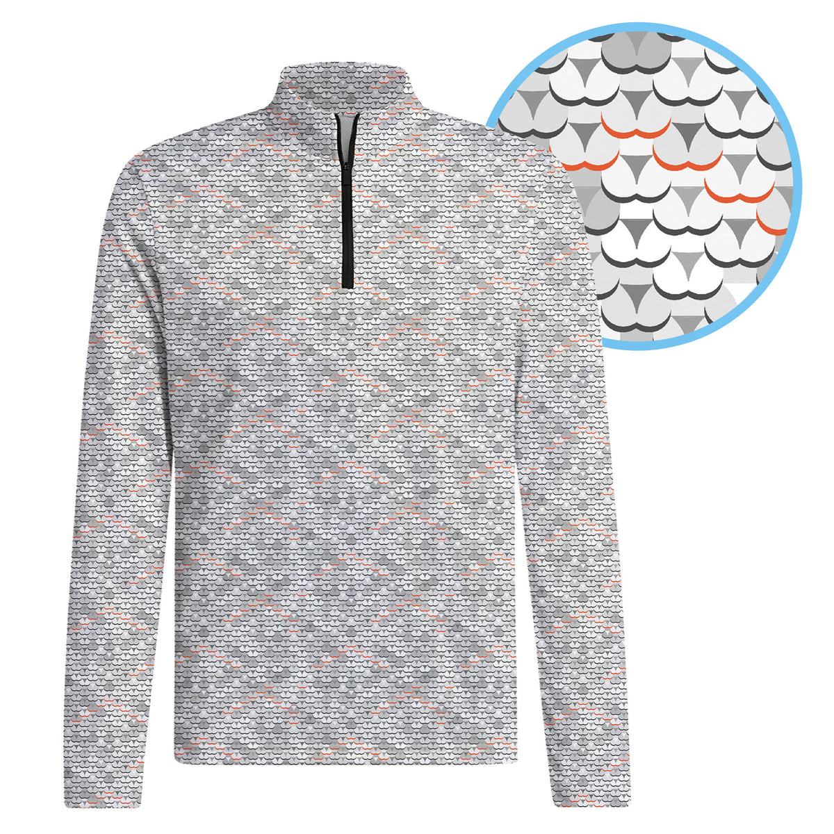 Cheeky Shingle Half Zip Pullover - 1