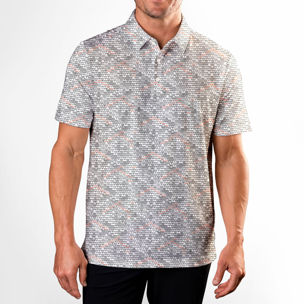 Cheeky Shingle Polo Shirt For Men - Model Front