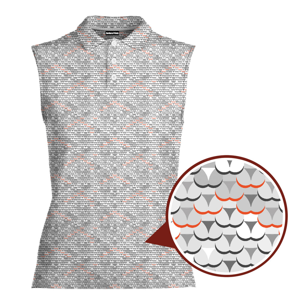 Cheeky Shingle Women Sleeveless Polo Shirt - 1