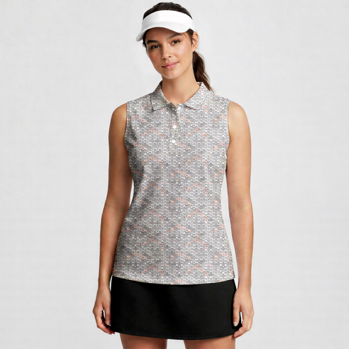 Cheeky Shingle Women Sleeveless Polo Shirt - 4