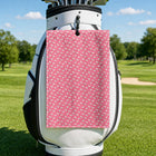 Choking The Chicken Golf Towel - Hanging on a Golf Bag