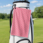 Choking The Chicken Golf Towel - Hanging on a Golf Bag