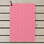 Choking The Chicken Golf Towel - Laid Flat