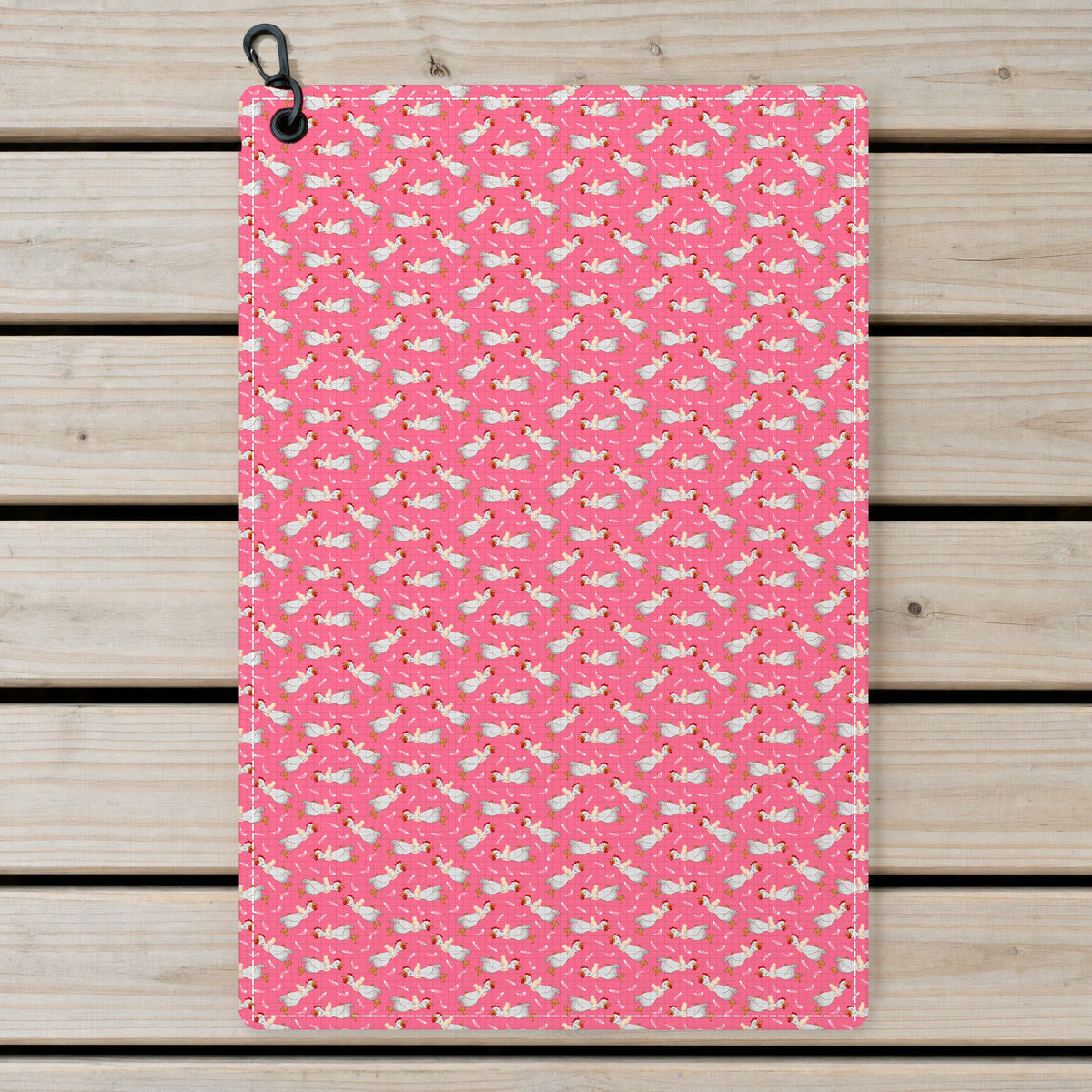 Choking The Chicken Golf Towel - Laid Flat