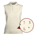 Christmas on the Course Women Sleeveless Polo Shirt - 1