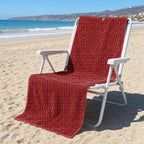 Cigarette Butts Full-Size Towel & Car Seat Cover - On a Beach Chair