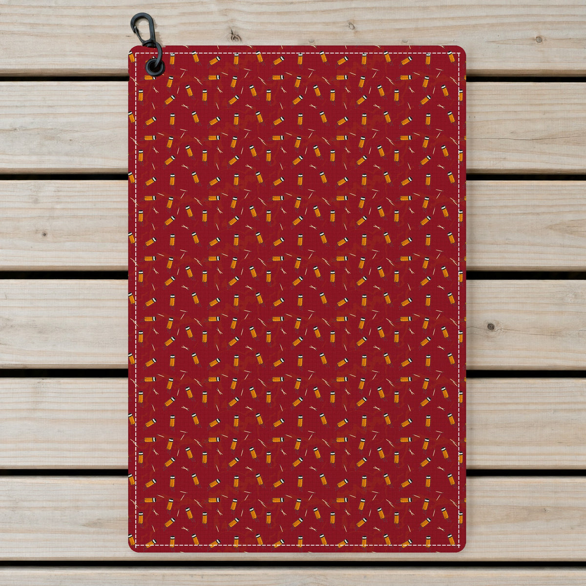 Cigarette Butts Golf Towel - Laid Flat