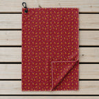 Cigarette Butts Golf Towel - Laid Flat
