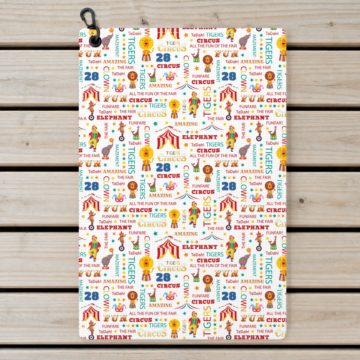 Circus All The Fun Of Fare Golf Towel - Laid Flat