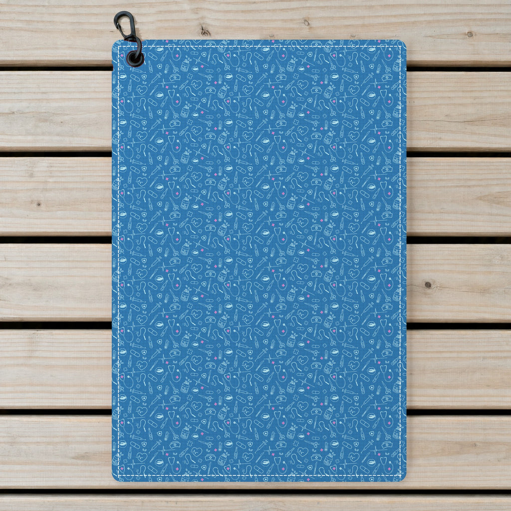 Code Blue Golf Towel - Laid Flat