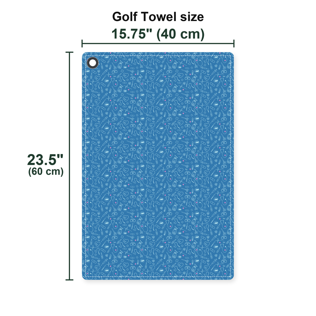 Code Blue Golf Towel - Size Chart