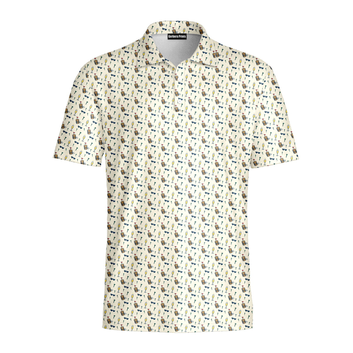 Cork Pin Toast Polo Shirt For Men - Front