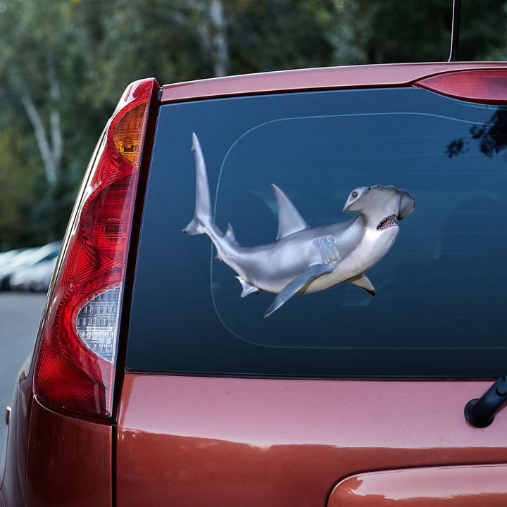 Cool Hammerhead Shark 3D Vinyl Car Decal Sticker