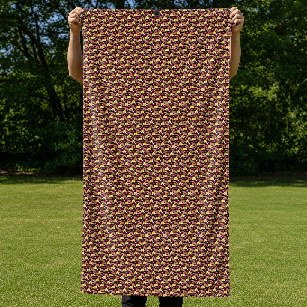 Cute Booty Full-Size Towel & Car Seat Cover - Held Open