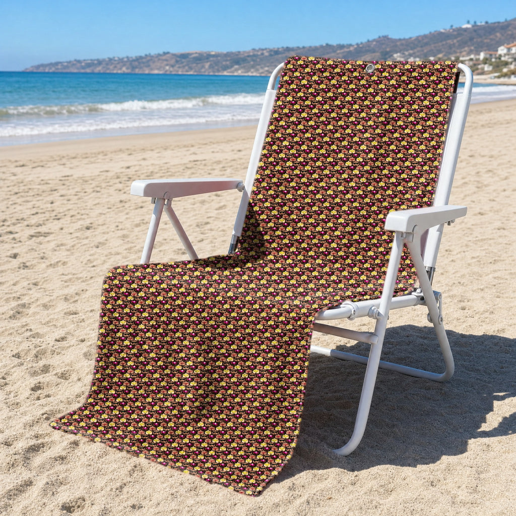 Cute Booty Full-Size Towel & Car Seat Cover - On a Beach Chair