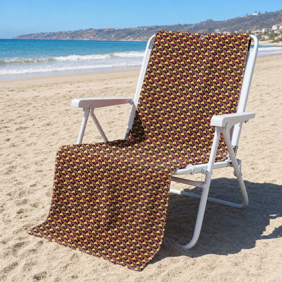 Cute Booty Full-Size Towel & Car Seat Cover - On a Beach Chair