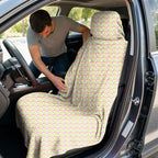 Cute Raincoat Full-Size Towel & Car Seat Cover - In the Car