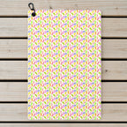 Cute Raincoat Golf Towel - Laid Flat