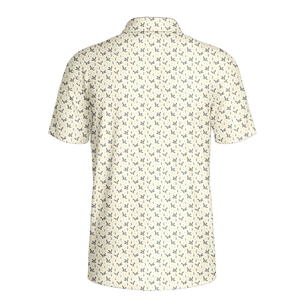 Dawn Flight Pond Polo Shirt For Men - Back