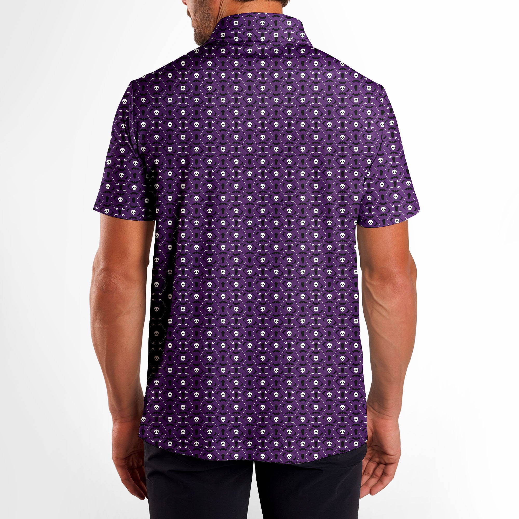 Dead on Par Polo Shirt For Men - Model Back