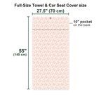 Desert Born Full-Size Towel & Car Seat Cover - Size Chart