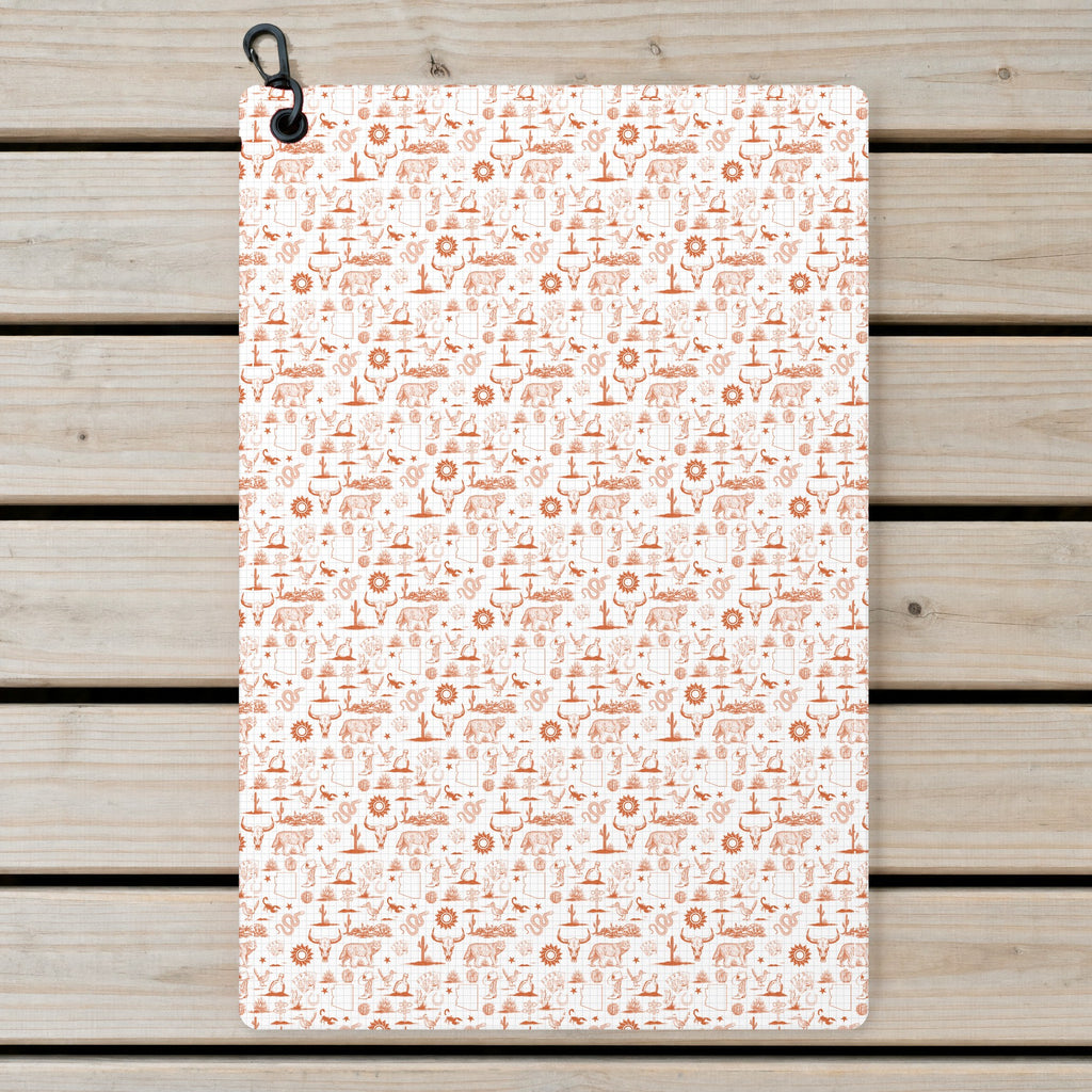 Desert Born Golf Towel - Laid Flat