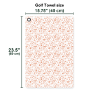 Desert Born Golf Towel - Size Chart