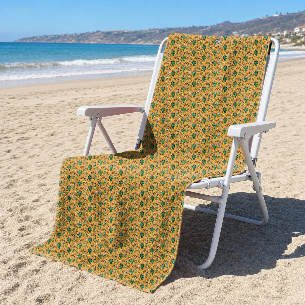 Desert Refreshments Full-Size Towel & Car Seat Cover - On a Beach Chair