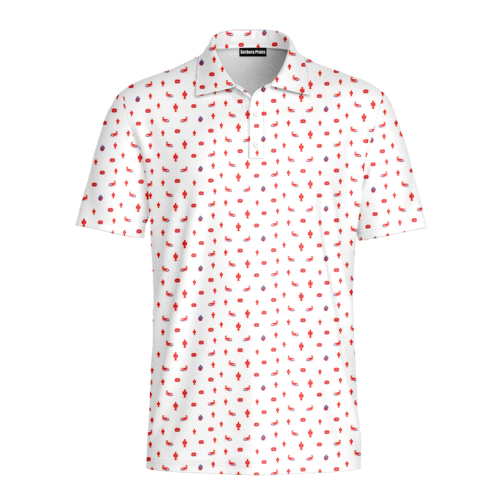 Desert Sting Polo Shirt For Men - Front