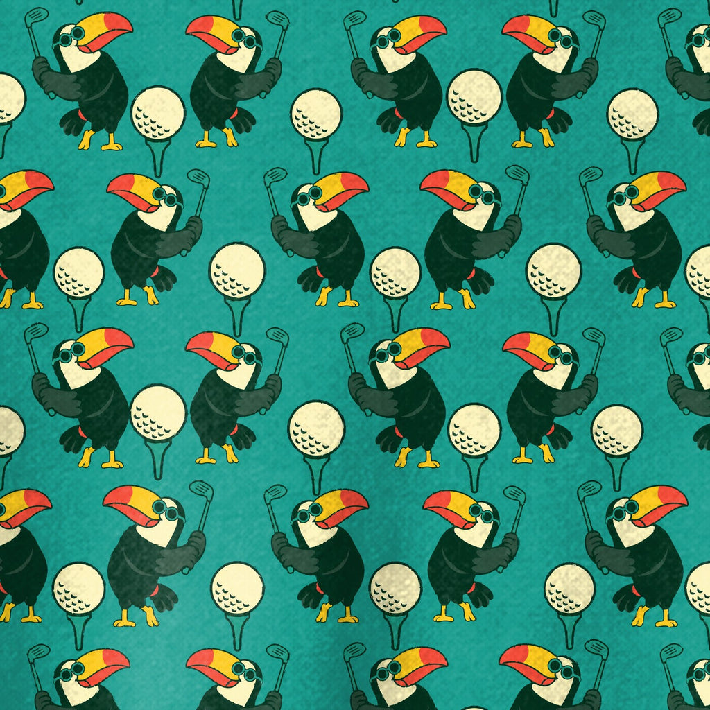 Toucan Tee Time Kids Dress - Detail Close-up
