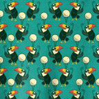 Toucan Tee Time Kids Dress - Detail Close-up