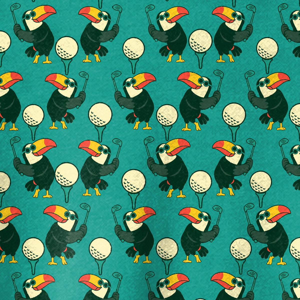 Toucan Tee Time Kids Dress - Detail Close-up