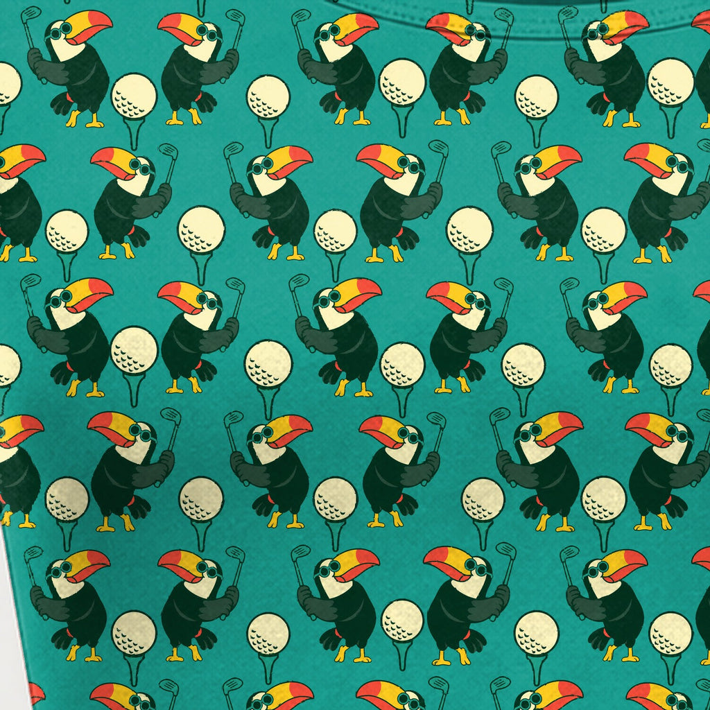 Toucan Tee Time Tennis & Pickleball Dress - Detail Close-up