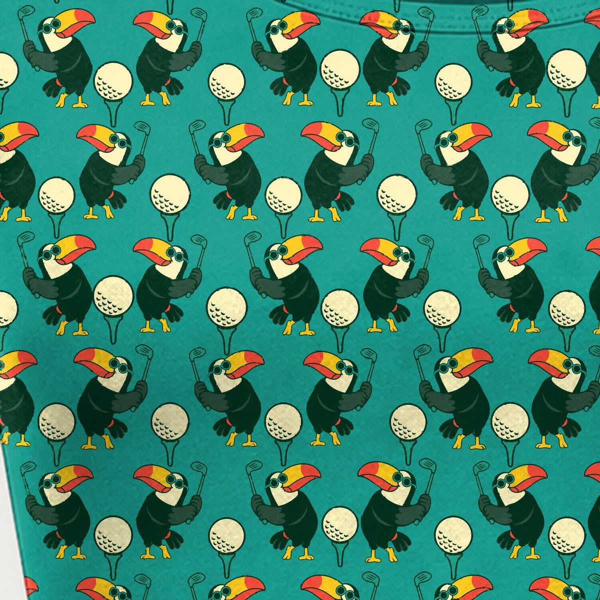 Toucan Tee Time Tennis & Pickleball Dress - Detail Close-up