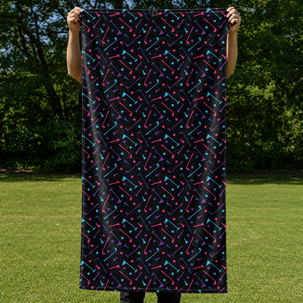 Dings Golf Full-Size Towel & Car Seat Cover - Held Open