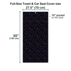 Dings Golf Full-Size Towel & Car Seat Cover - Size Chart