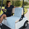 Doggy Style Full-Size Towel & Car Seat Cover - On a Golf Cart Seat