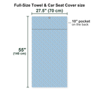 Doggy Style Full-Size Towel & Car Seat Cover - Size Chart