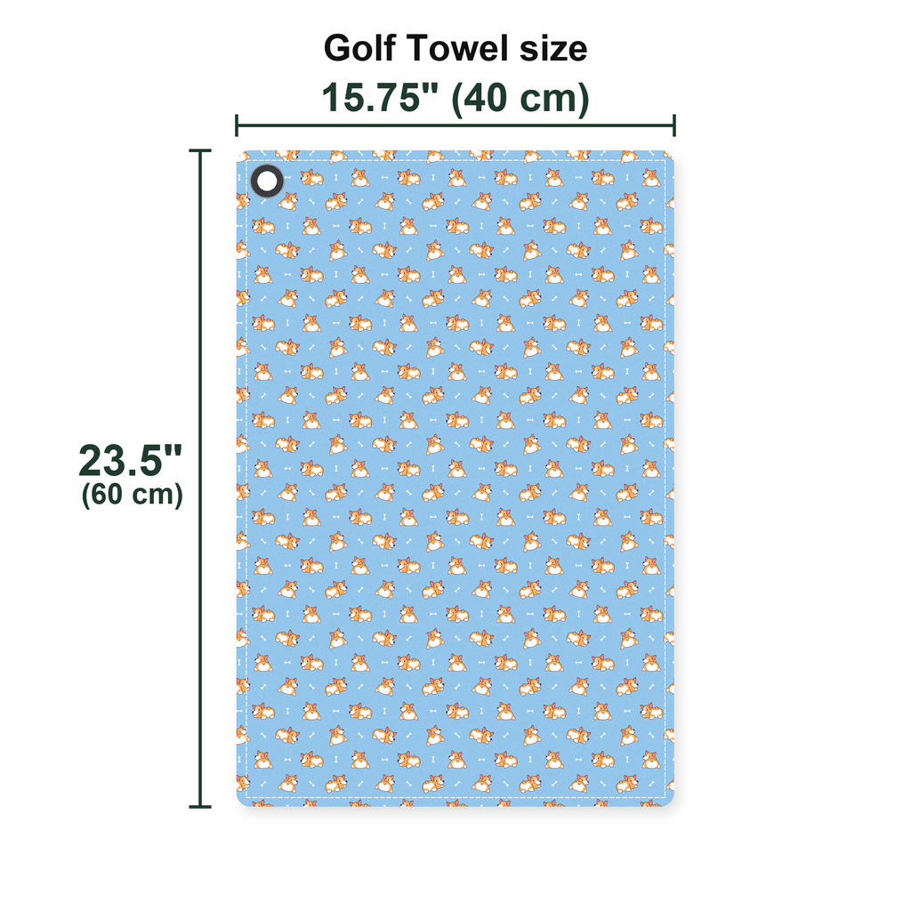 Doggy Style Golf Towel - Size Chart