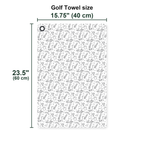Doodle Golf Golf Towel - Size Chart