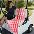 Drinkers Cup Red Solo Cup Full-Size Towel & Car Seat Cover - On a Golf Cart Seat