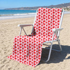 Drinkers Cup Red Solo Cup Full-Size Towel & Car Seat Cover - On a Beach Chair