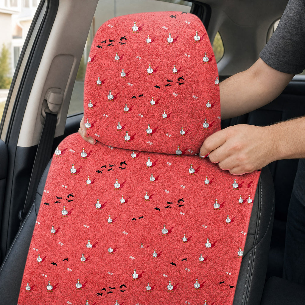 Duck You Full-Size Towel & Car Seat Cover - Headrest Pocket