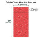 Duck You Full-Size Towel & Car Seat Cover - Size Chart