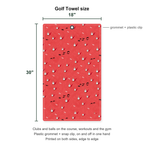 Duck You Golf Towel - Size Chart