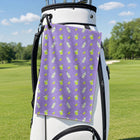 Earned Tequila Golf Towel - Hanging on a Golf Bag