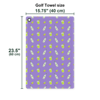 Earned Tequila Golf Towel - Size Chart