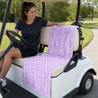 Eggplant Full-Size Towel & Car Seat Cover - On a Golf Cart Seat